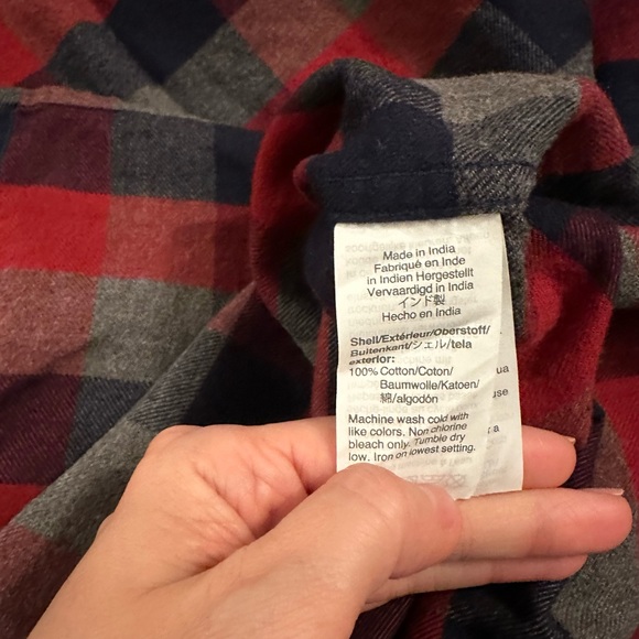 J. Crew Flannel Plaid Long Sleeve Button Down Shirt Sz XL - Picture 7 of 7